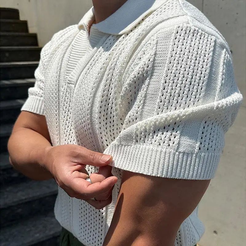 Chester™ | Textured Knit Polo Shirt
