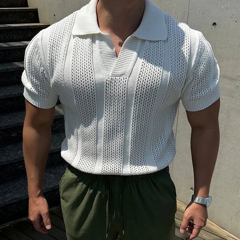 Chester™ | Textured Knit Polo Shirt