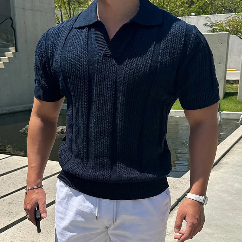 Chester™ | Textured Knit Polo Shirt