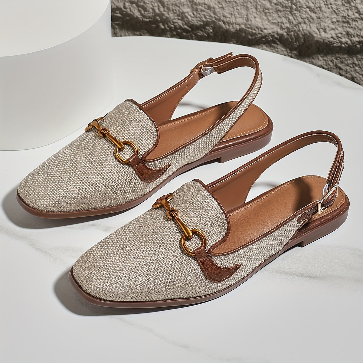 Emilia™ | Chic Buckle Flats