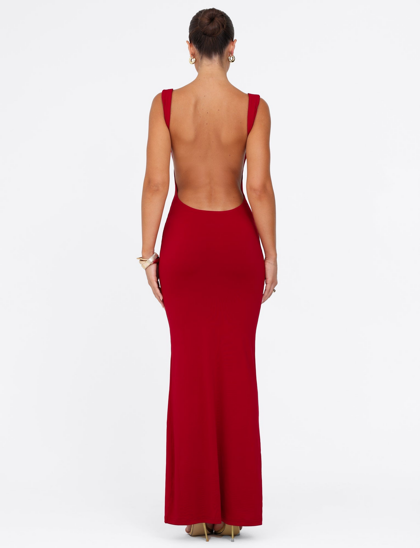 Kiara™ | Backless Sculpt Maxi Dress