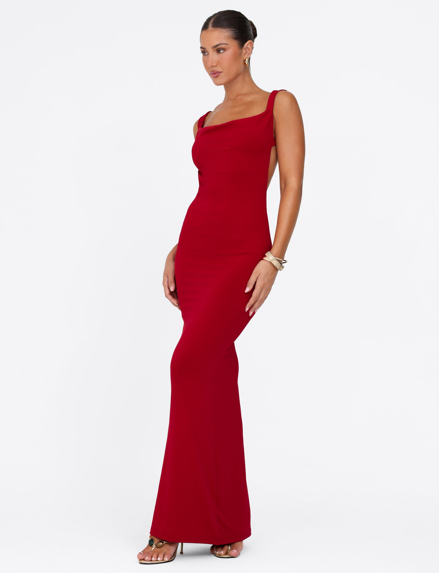 Kiara™ | Backless Sculpt Maxi Dress