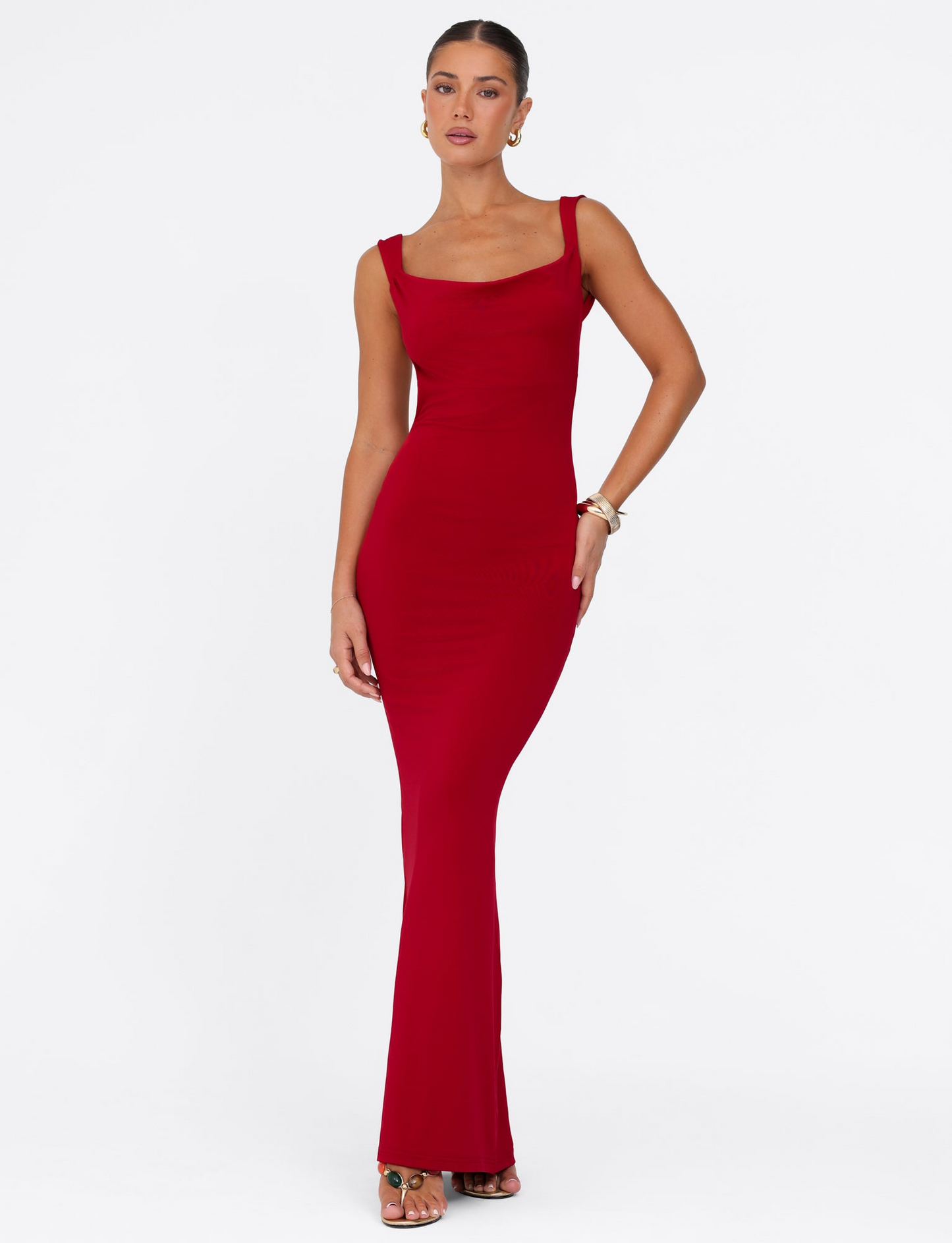 Kiara™ | Backless Sculpt Maxi Dress