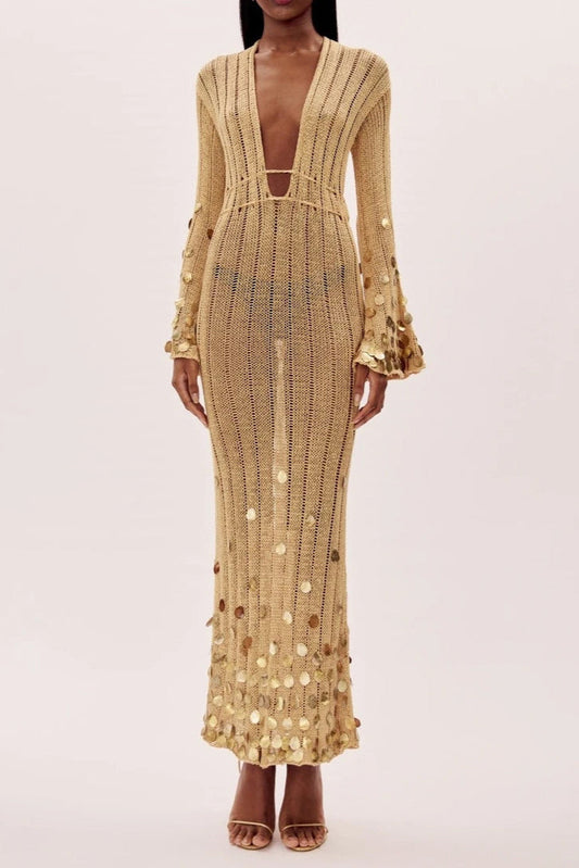 Solana™ | Sequin-Touched Knit Maxi