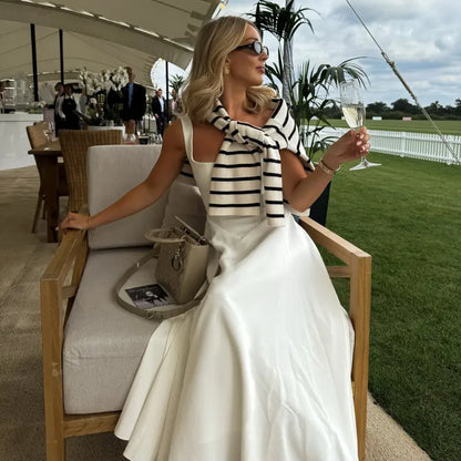 Amélie™ | Sculpted Square-Neck Midi Dress