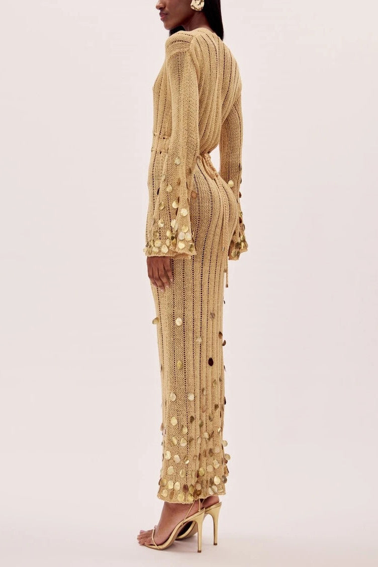 Solana™ | Sequin-Touched Knit Maxi