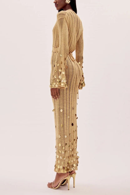 Solana™ | Sequin-Touched Knit Maxi