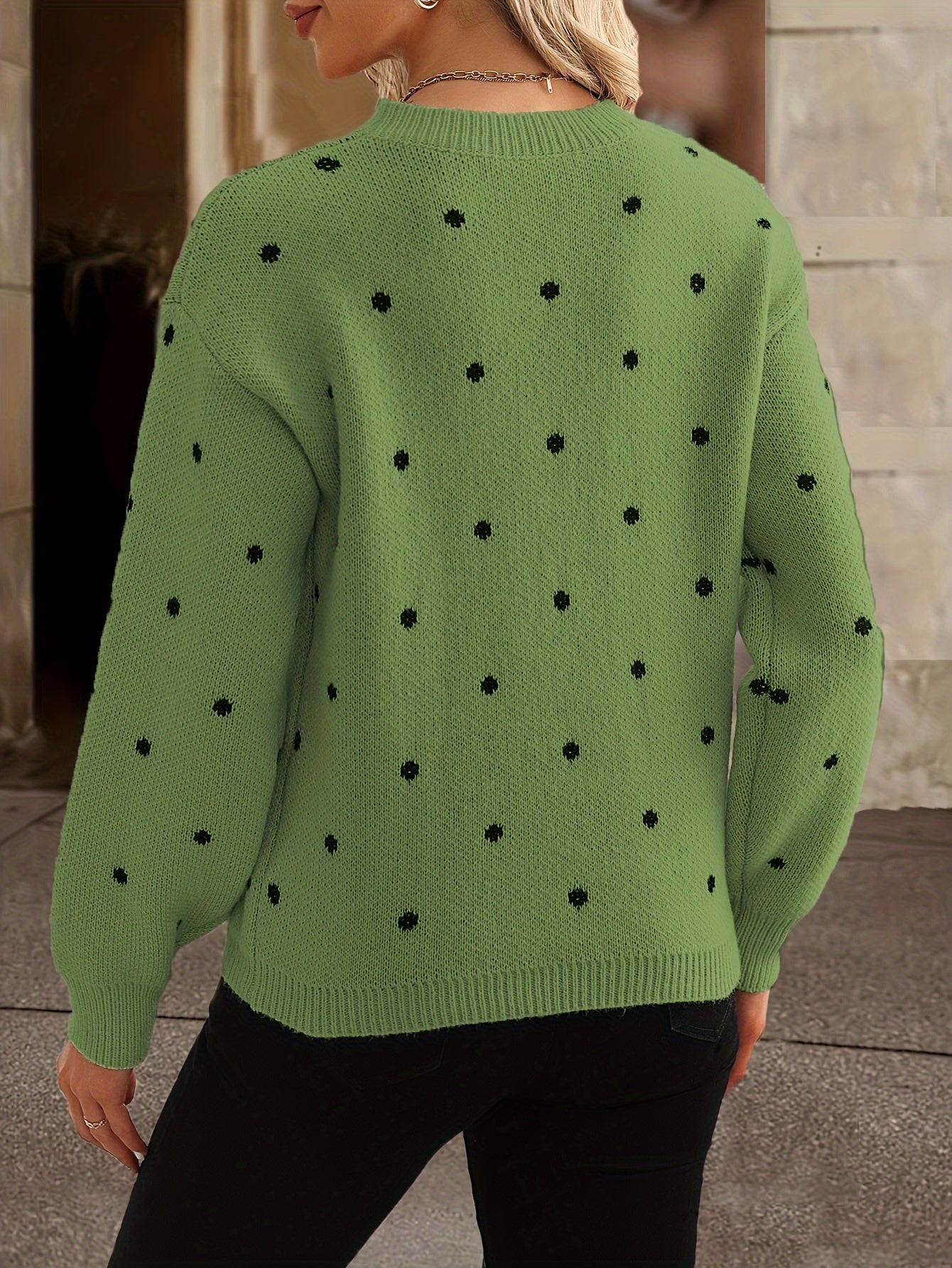 Valeria™ | Polka Dot Knit Sweater
