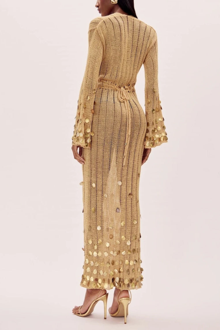 Solana™ | Sequin-Touched Knit Maxi