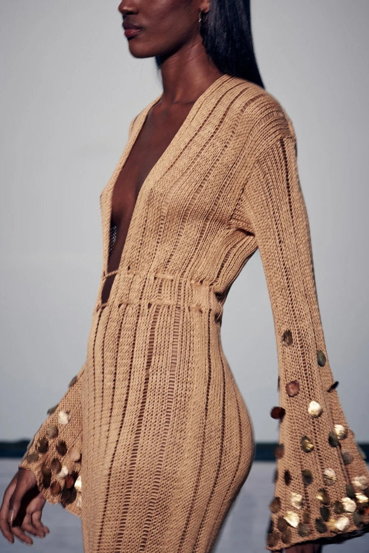 Solana™ | Sequin-Touched Knit Maxi