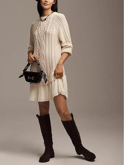 Knit Sweater Mini Dress