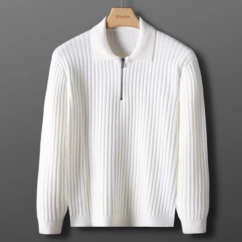 Calvin™ Ribbed Polo Sweater