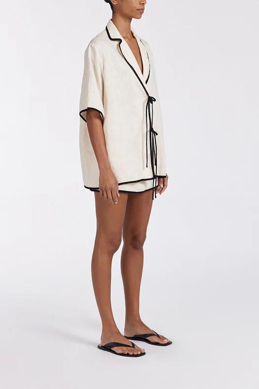 Renée™ | Cream Contrast Skirt Set