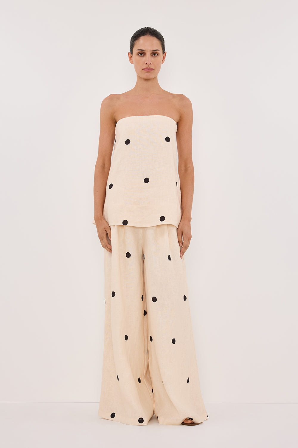 Maddie™ | Polka Dot Linen Co-Ord Set