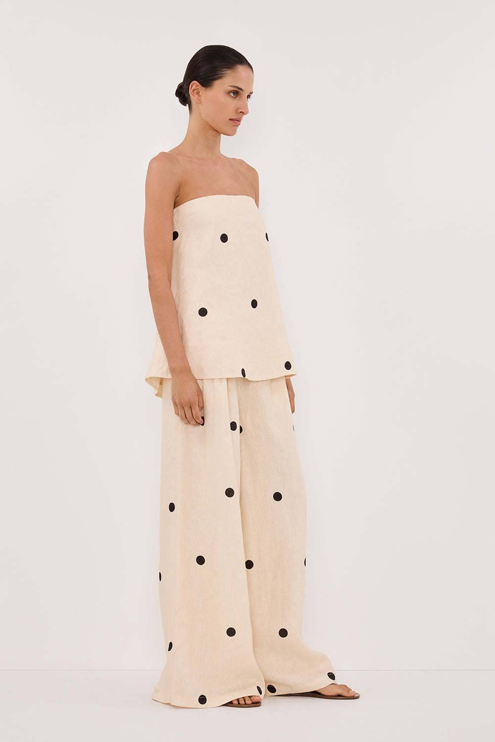 Maddie™ | Polka Dot Linen Co-Ord Set