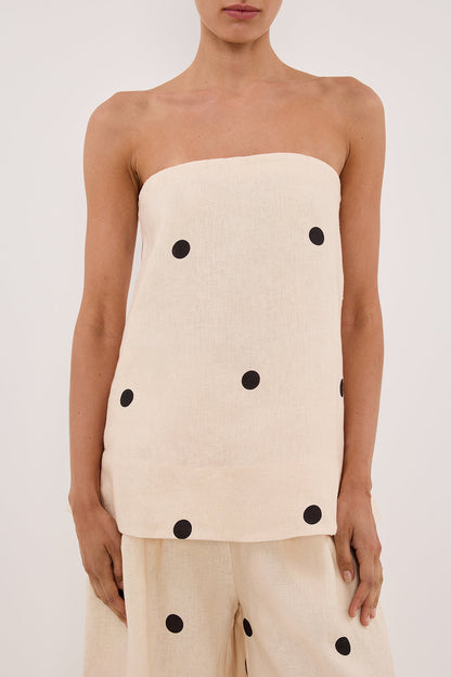 Maddie™ | Polka Dot Linen Co-Ord Set