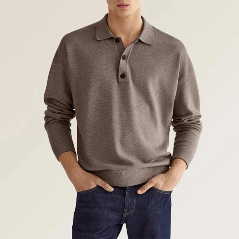 Elias | Classic Long-Sleeve Polo