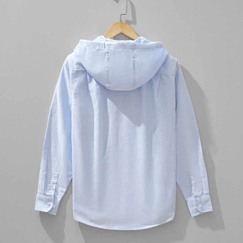 Caspar™ | Lightweight Linen Hoodie Shirt