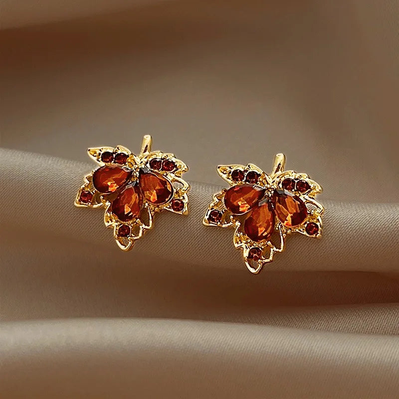 Ruby™ | Maple Leaf Earrings