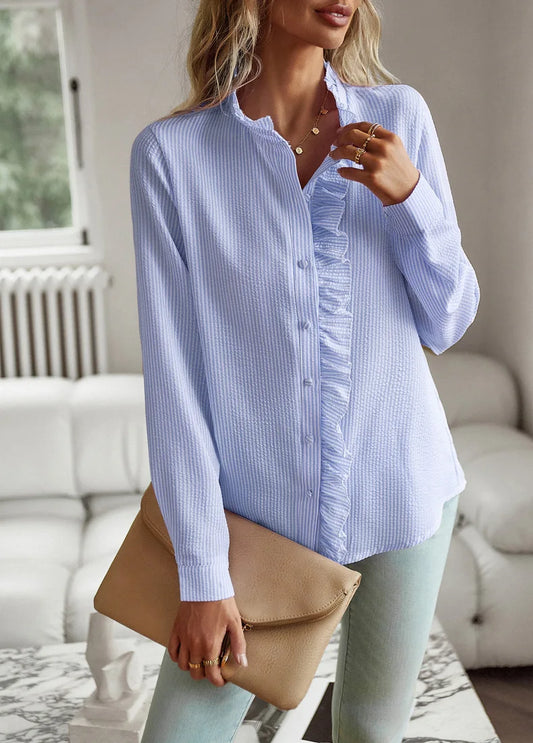 Juliette™ Ruffle Long Sleeve Shirt