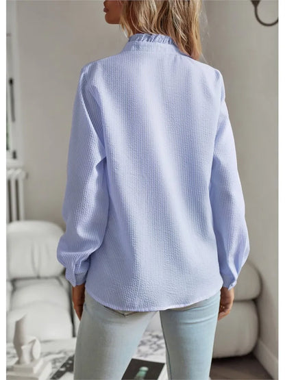 Juliette™ Ruffle Long Sleeve Shirt