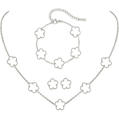 Carol™ | 3-Piece Clover Jewellery Set