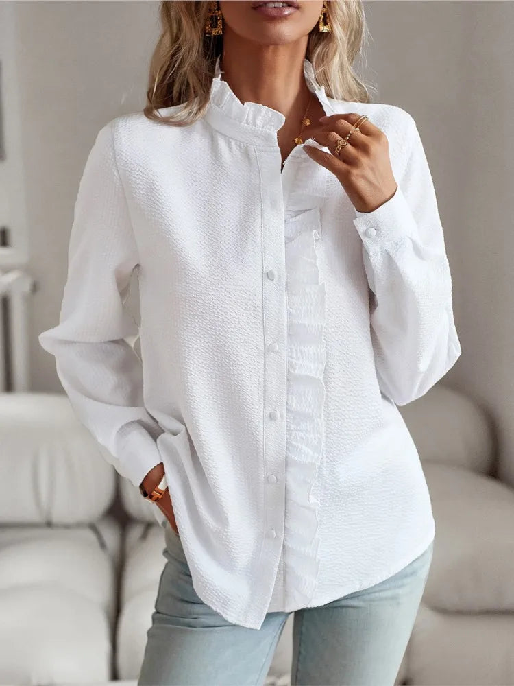 Juliette™ Ruffle Long Sleeve Shirt