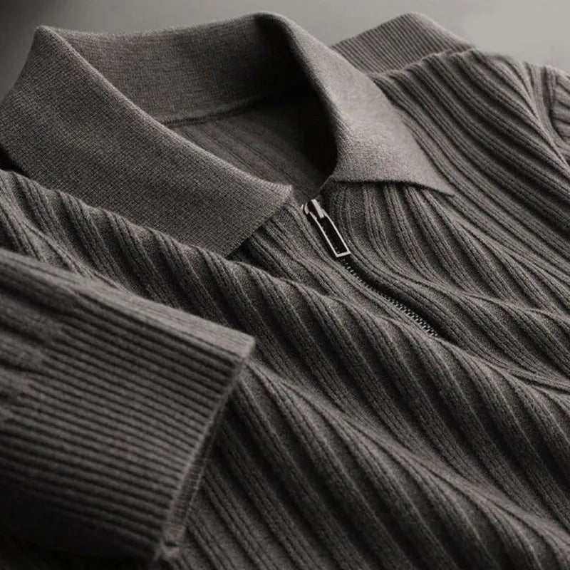 Calvin™ Ribbed Polo Sweater