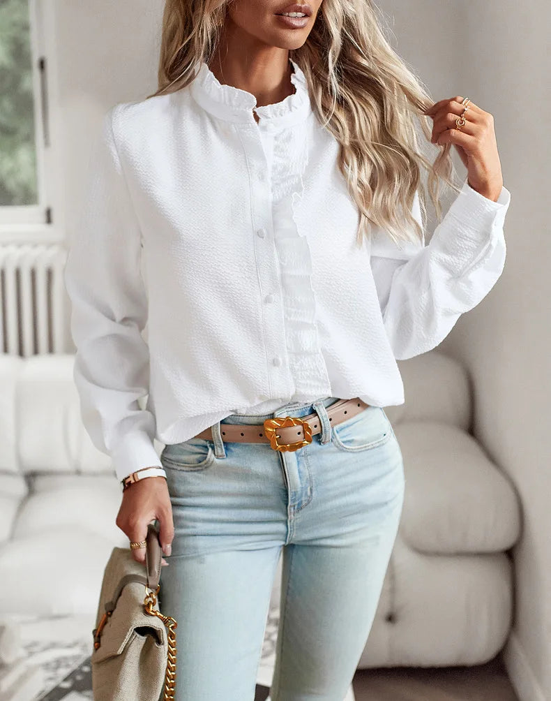 Juliette™ Ruffle Long Sleeve Shirt