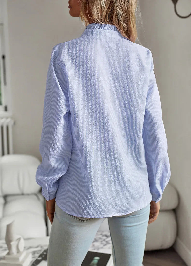 Juliette™ Ruffle Long Sleeve Shirt