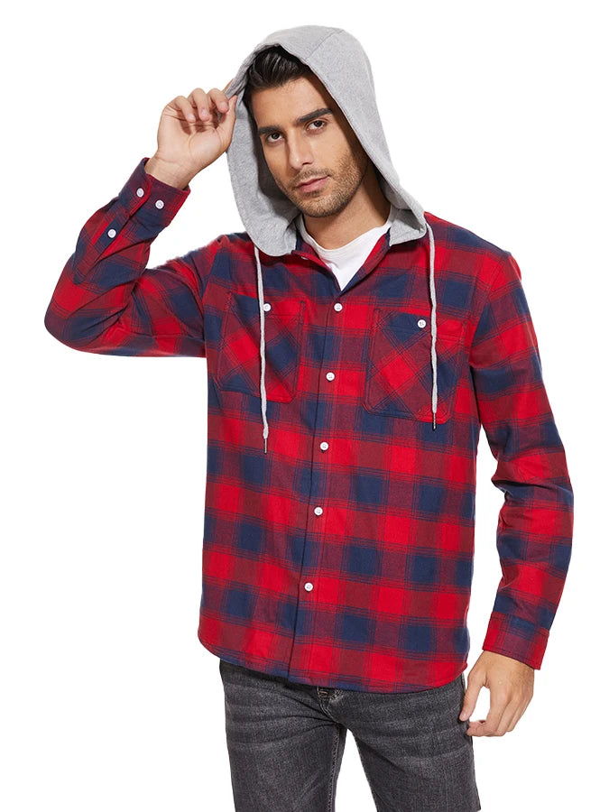 Ethan™ | Lightweight Hooded Flannel