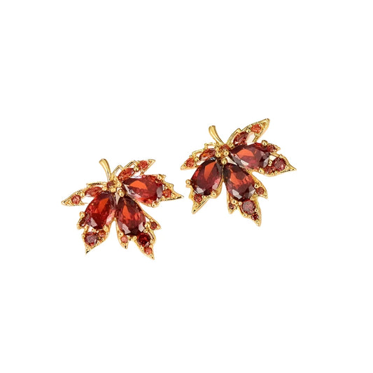 Ruby™ | Maple Leaf Earrings