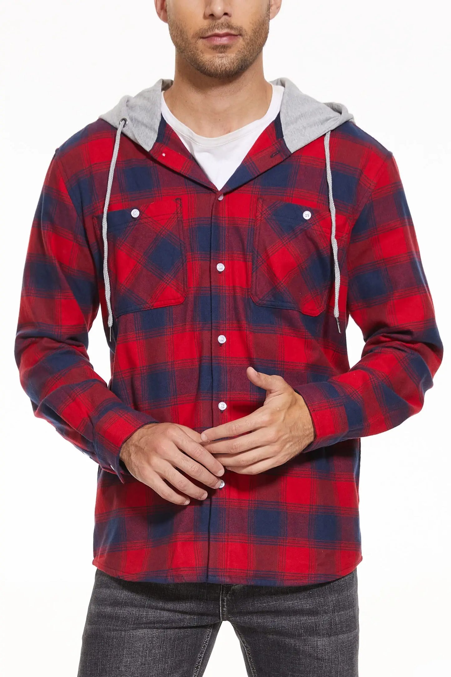 Ethan™ | Lightweight Hooded Flannel