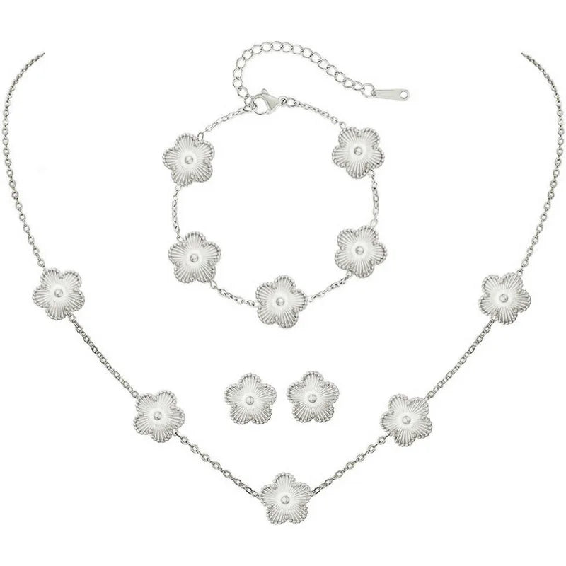 Carol™ | 3-Piece Clover Jewellery Set