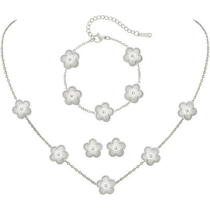 Carol™ | 3-Piece Clover Jewellery Set