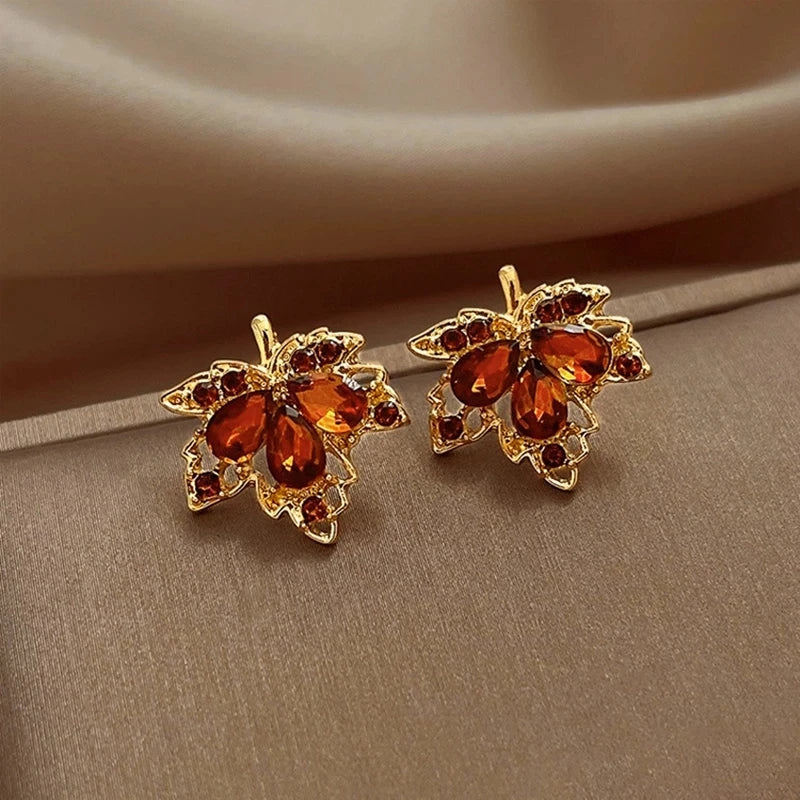 Ruby™ | Maple Leaf Earrings