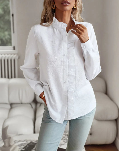 Juliette™ Ruffle Long Sleeve Shirt