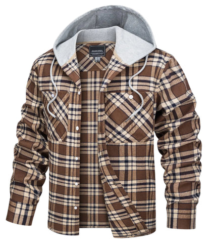 Ethan™ | Lightweight Hooded Flannel