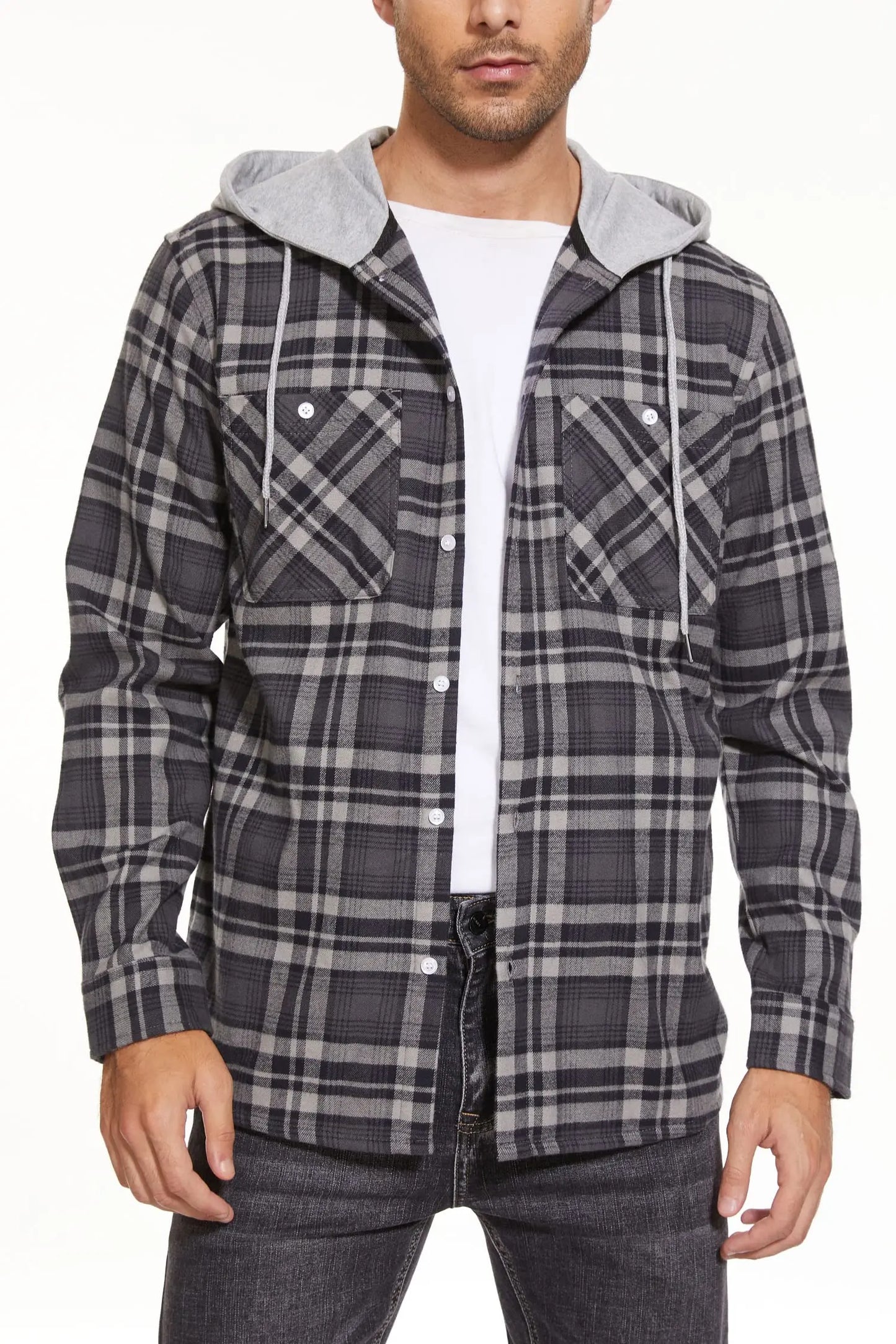 Ethan™ | Lightweight Hooded Flannel