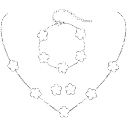 Carol™ | 3-Piece Clover Jewellery Set