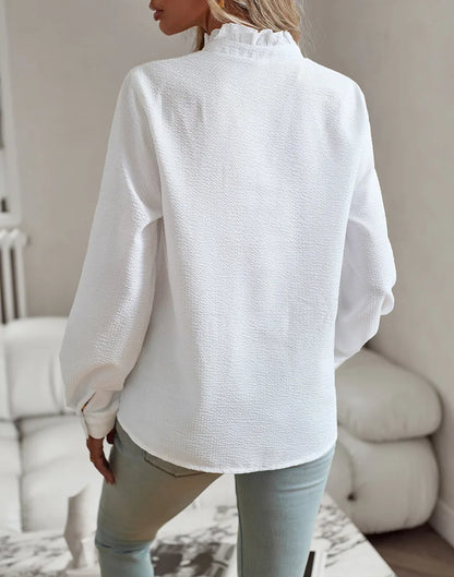 Juliette™ Ruffle Long Sleeve Shirt