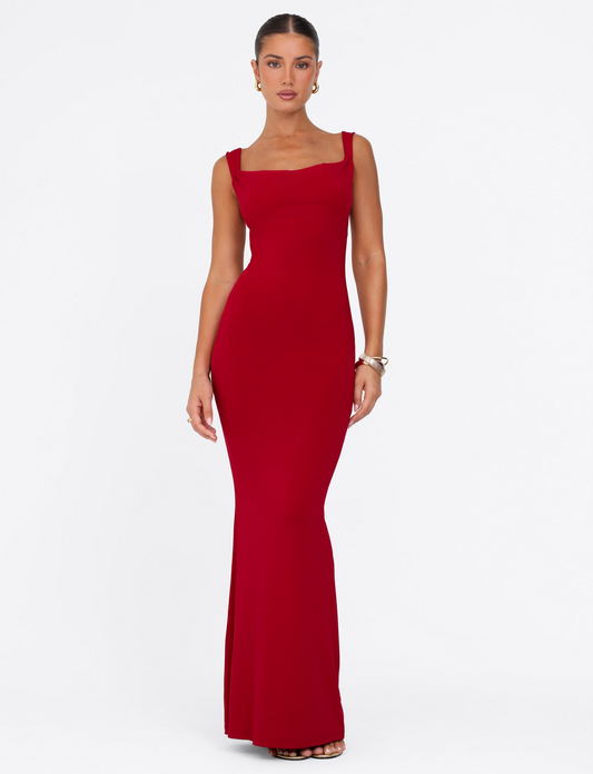 Kiara™ | Backless Sculpt Maxi Dress