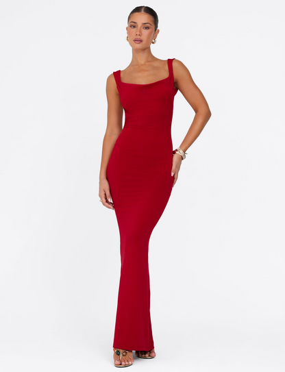 Kiara™ | Backless Sculpt Maxi Dress