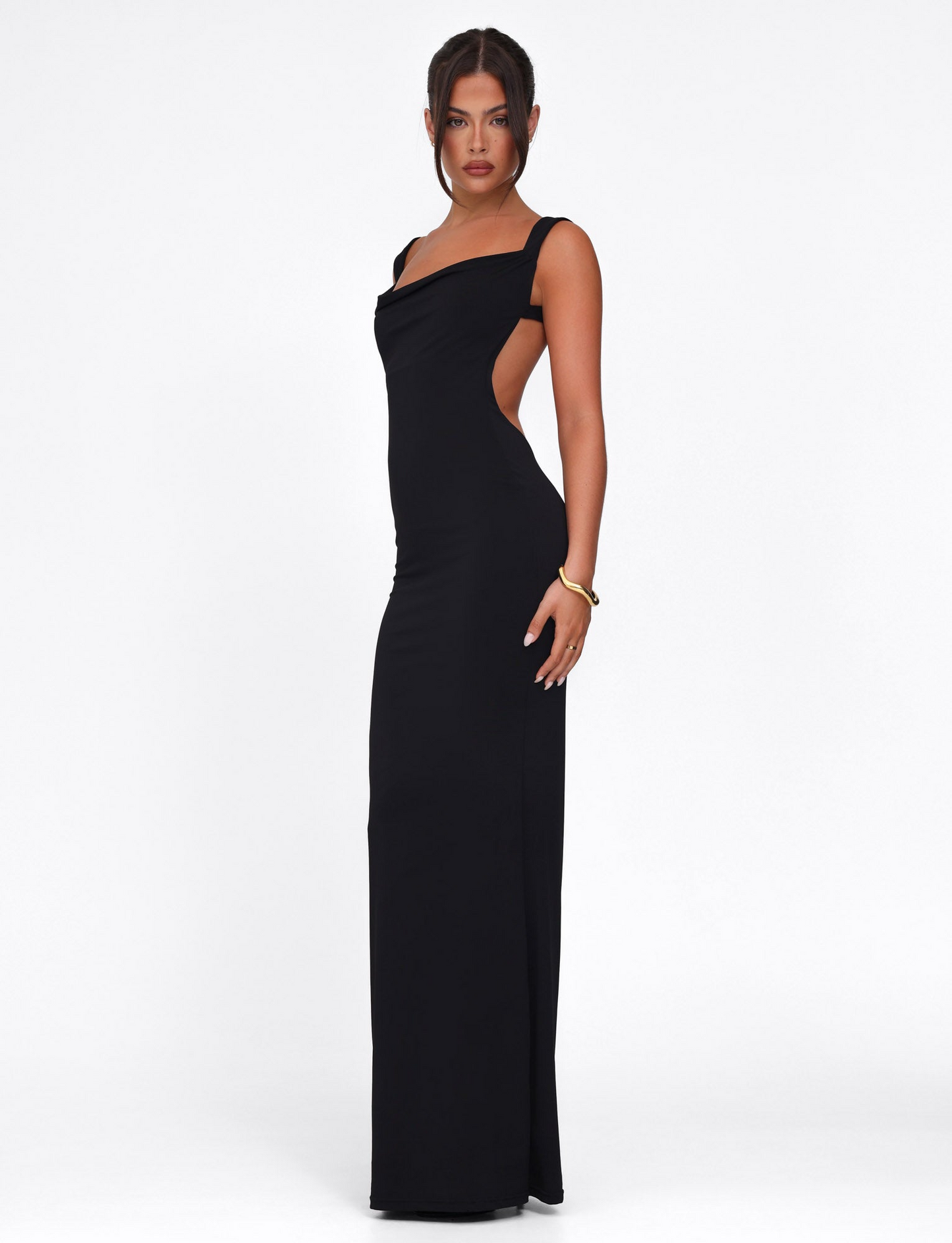 Kiara™ | Backless Sculpt Maxi Dress