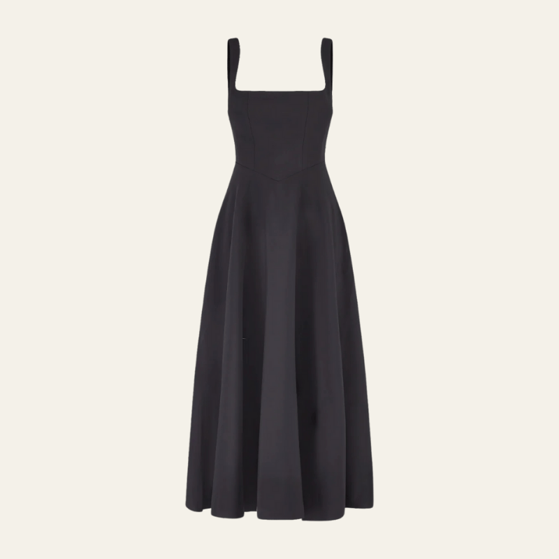 Amélie™ | Sculpted Square-Neck Midi Dress