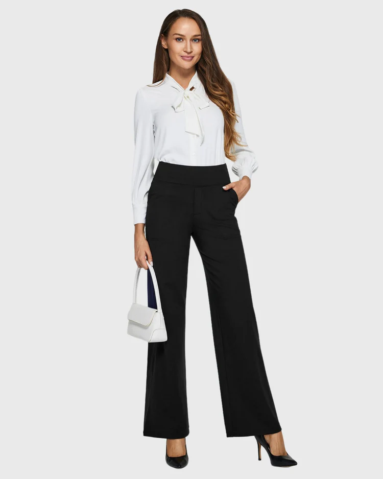 Mia™ | High-Waist Stretch Trousers